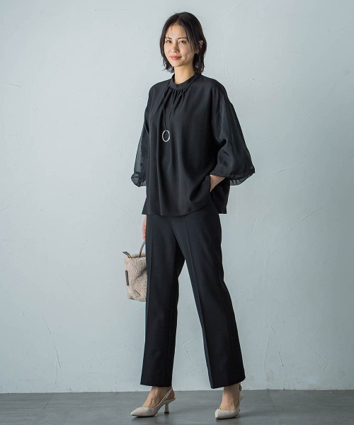 【セール】【WEB＆一部店舗限定】レイヤードバルーンスリーブブラウス（シャツ/ブラウス）｜LAUTREAMONT（ロートレアモン）