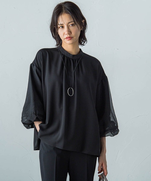 【セール】【WEB＆一部店舗限定】レイヤードバルーンスリーブブラウス（シャツ/ブラウス）｜LAUTREAMONT（ロートレアモン）