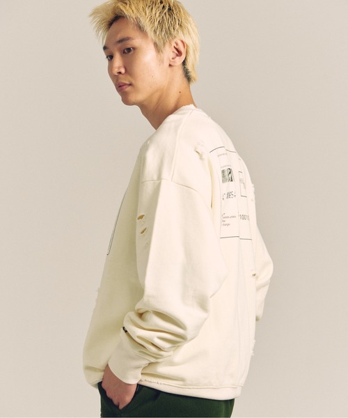 【セール】GA PIG裏毛-BLACK CARD CREW（スウェット）｜GALLIS ADDICTION（ガリスアディクション）