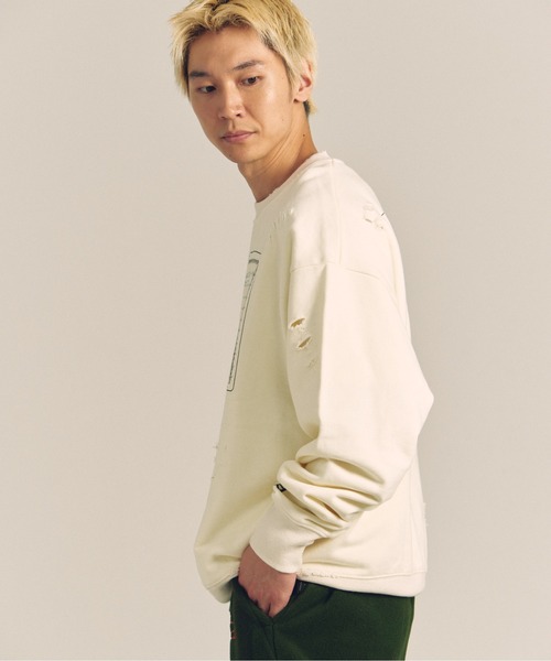 【セール】GA PIG裏毛-BLACK CARD CREW（スウェット）｜GALLIS ADDICTION（ガリスアディクション）