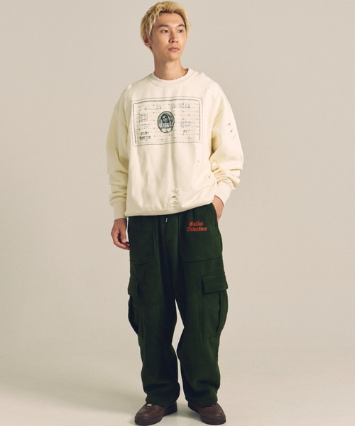 【セール】GA PIG裏毛-BLACK CARD CREW（スウェット）｜GALLIS ADDICTION（ガリスアディクション）