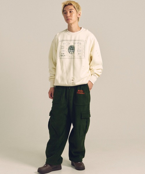 【セール】GA PIG裏毛-BLACK CARD CREW（スウェット）｜GALLIS ADDICTION（ガリスアディクション）