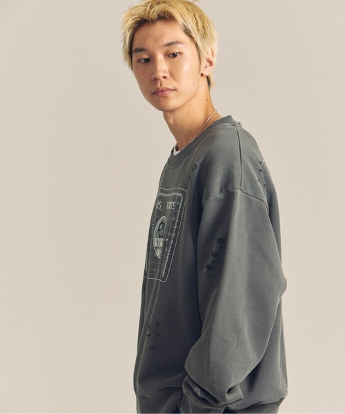 【セール】GA PIG裏毛-BLACK CARD CREW（スウェット）｜GALLIS ADDICTION（ガリスアディクション）