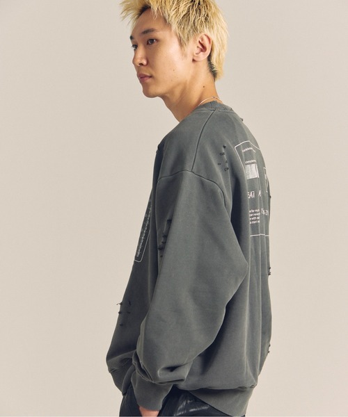 【セール】GA PIG裏毛-BLACK CARD CREW（スウェット）｜GALLIS ADDICTION（ガリスアディクション）