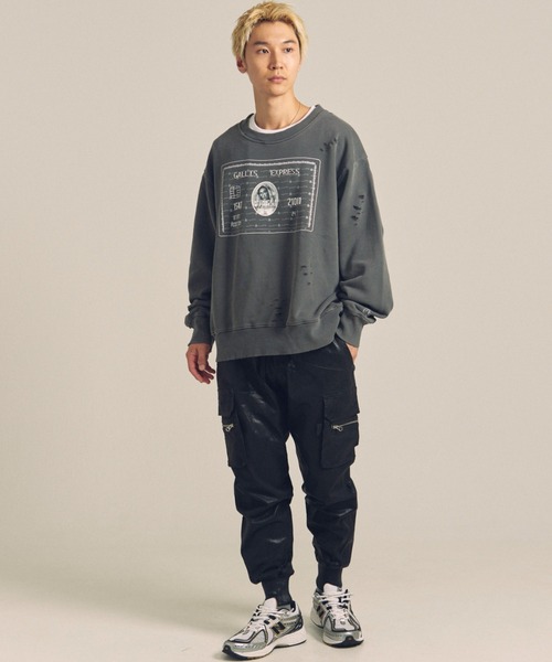 【セール】GA PIG裏毛-BLACK CARD CREW（スウェット）｜GALLIS ADDICTION（ガリスアディクション）