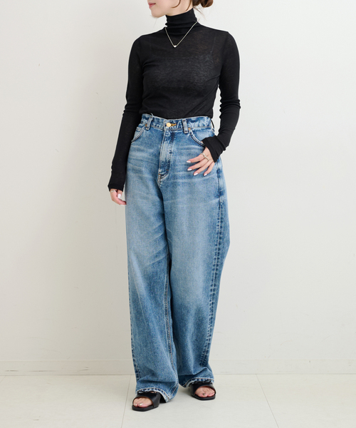 【セール】シアーハイネックプルオーバー（Tシャツ/カットソー）｜U by SPICK&SPAN（ユーバイスピックアンドスパン）