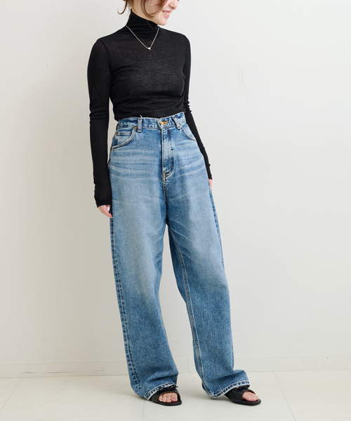 【セール】シアーハイネックプルオーバー（Tシャツ/カットソー）｜U by SPICK&SPAN（ユーバイスピックアンドスパン）