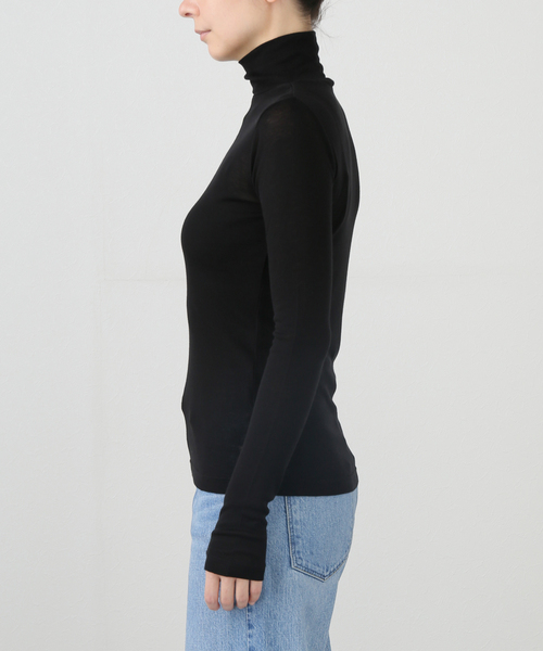 【セール】シアーハイネックプルオーバー（Tシャツ/カットソー）｜U by SPICK&SPAN（ユーバイスピックアンドスパン）