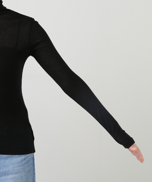 【セール】シアーハイネックプルオーバー（Tシャツ/カットソー）｜U by SPICK&SPAN（ユーバイスピックアンドスパン）