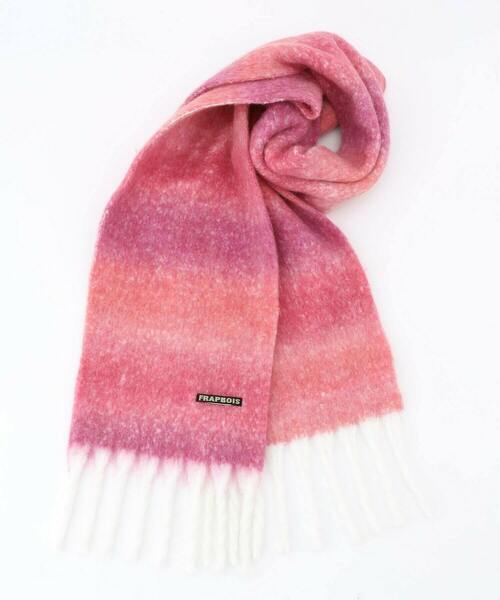FRAPBOIS（フラボア）の「グラデーションマフラー（マフラー・レディース・ブルー/ブラウン/レッド・FREE）」の3枚目の写真