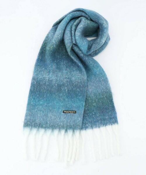 FRAPBOIS（フラボア）の「グラデーションマフラー（マフラー・レディース・ブルー/ブラウン/レッド・FREE）」の2枚目の写真