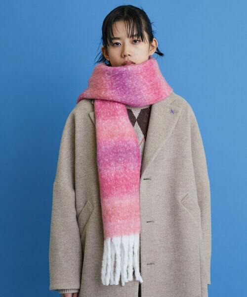 FRAPBOIS（フラボア）の「グラデーションマフラー（マフラー・レディース・ブルー/ブラウン/レッド・FREE）」の8枚目の写真