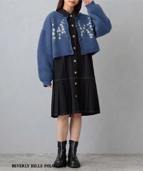 セール】フラワージャガードカーディガン（カーディガン/ボレロ