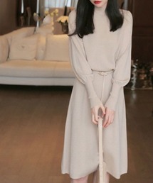 Coo+i | 長袖ロングニットワンピース(ワンピース)