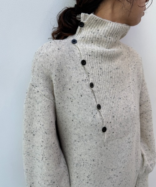 y/m（イム）の「ネップストレートラインニットワンピース（ワンピース・レディース・モカ/ベージュ・FREE）」の15枚目の写真