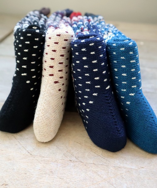 CHUP（チュプ）の「CHUP(チュプ) "LOG HOME(ログホーム)" ソックス　数量限定生産（ソックス/靴下・メンズ・ネイビー/ブルー/アイボリー/ブラック・MEDIUM/SMALL）」の8枚目の写真