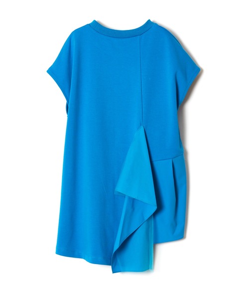 AULA AILA（アウラアイラ）の「タフタコンビネーションTシャツ（Tシャツ/カットソー・レディース・ブラック/オフホワイト/ブルー・0）」の21枚目の写真