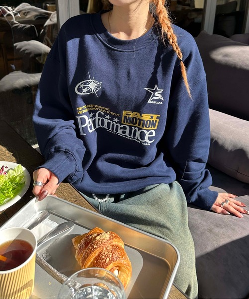 sedacle（セダクル）の「アソートロゴ裏起毛スウェット（スウェット・メンズ・ブラウン/グレー/ボルドー/グレー系その他/チャコールグレー/ネイビー・SMALL/MEDIUM/LARGE）」の5枚目の写真