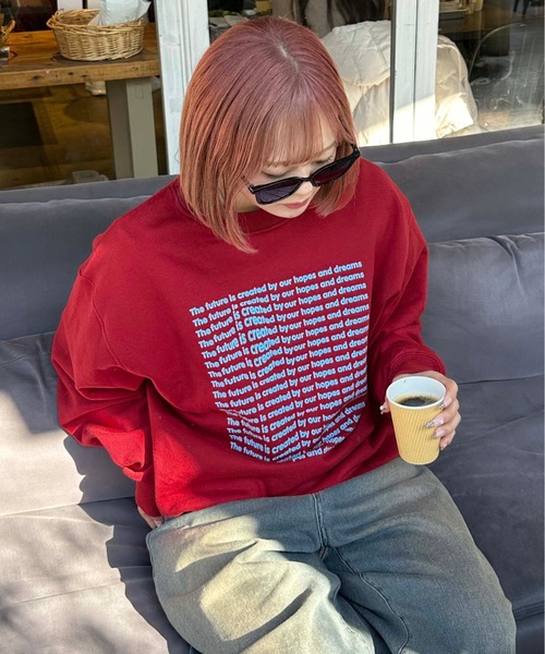 sedacle（セダクル）の「アソートロゴ裏起毛スウェット（スウェット・メンズ・ブラウン/グレー/ボルドー/グレー系その他/チャコールグレー/ネイビー・SMALL/MEDIUM/LARGE）」の6枚目の写真