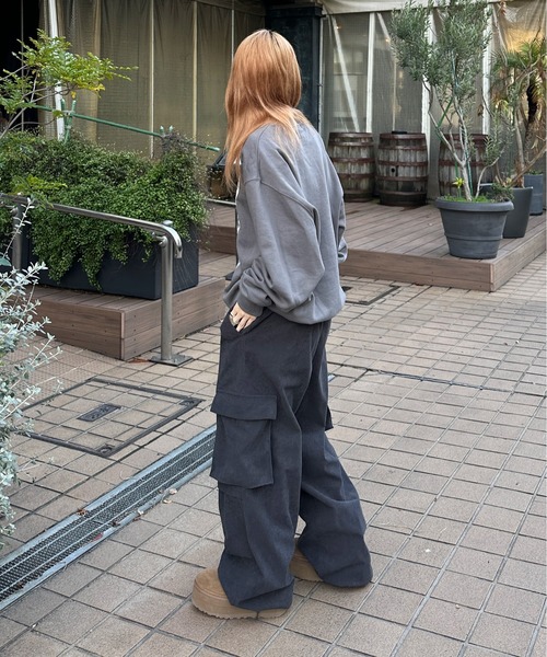 sedacle（セダクル）の「アソートロゴ裏起毛スウェット（スウェット・メンズ・ブラウン/グレー/ボルドー/グレー系その他/チャコールグレー/ネイビー・SMALL/MEDIUM/LARGE）」の12枚目の写真