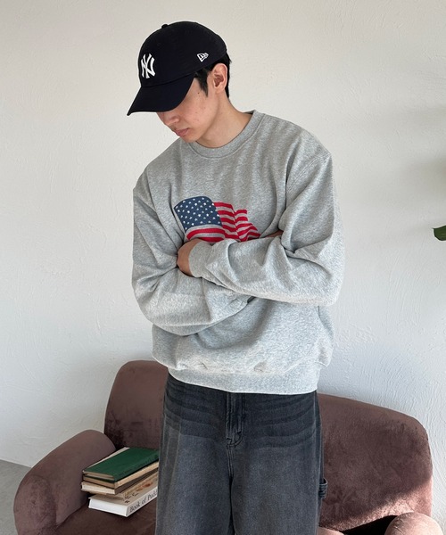 sedacle（セダクル）の「アソートロゴ裏起毛スウェット（スウェット・メンズ・ブラウン/グレー/ボルドー/グレー系その他/チャコールグレー/ネイビー・SMALL/MEDIUM/LARGE）」の21枚目の写真