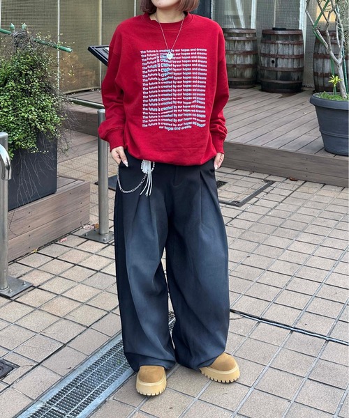 アソートロゴ裏起毛スウェット（スウェット）｜sedacle（セダクル）