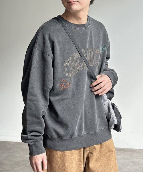 CPCM（シーピーシーエム）の「落書き刺繍カレッジロゴスウェット（Tシャツ/カットソー・レディース・アイボリー/ネイビー/ブラック・MEDIUM/LARGE）」の21枚目の写真