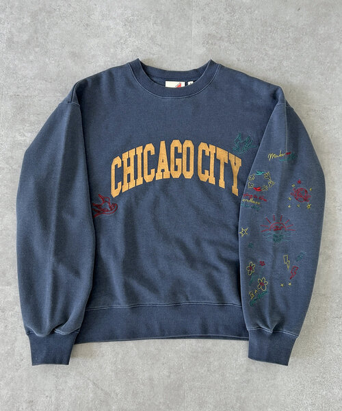 落書き刺繍カレッジロゴスウェット（Tシャツ/カットソー）｜CPCM（シーピーシーエム）