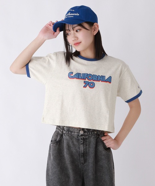 repipi armario(レピピ アルマリオ)の「【champion/チャンピオン×repipi】ロゴリンガーT(Tシャツ/カットソー・キッズ・グレー/ホワイト/ブルー・LARGE/SMALL/MEDIUM)」の3枚目の写真