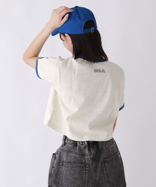 repipi armario(レピピ アルマリオ)の「【champion/チャンピオン×repipi】ロゴリンガーT(Tシャツ/カットソー・キッズ・グレー/ホワイト/ブルー・LARGE/SMALL/MEDIUM)」の9枚目の写真