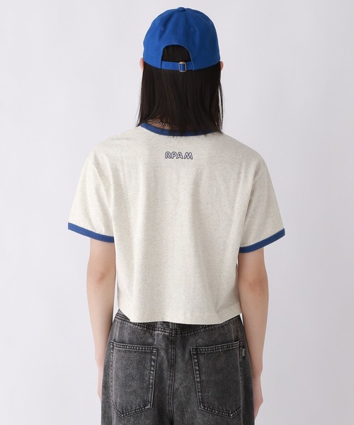 repipi armario(レピピ アルマリオ)の「【champion/チャンピオン×repipi】ロゴリンガーT(Tシャツ/カットソー・キッズ・グレー/ホワイト/ブルー・LARGE/SMALL/MEDIUM)」の13枚目の写真