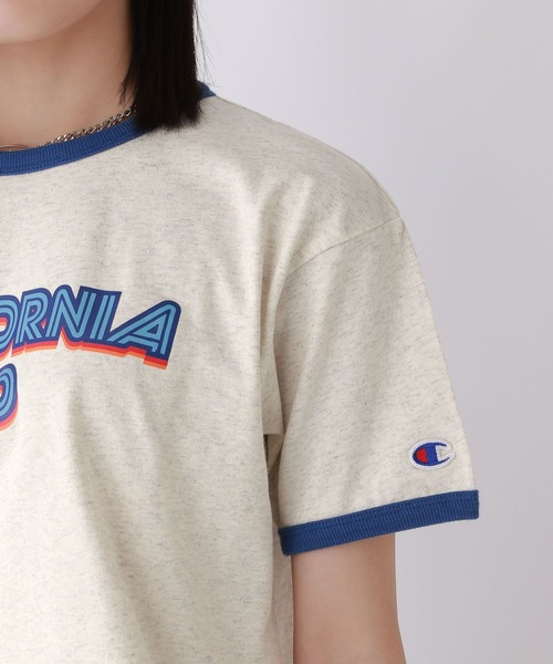 repipi armario(レピピ アルマリオ)の「【champion/チャンピオン×repipi】ロゴリンガーT(Tシャツ/カットソー・キッズ・グレー/ホワイト/ブルー・LARGE/SMALL/MEDIUM)」の15枚目の写真