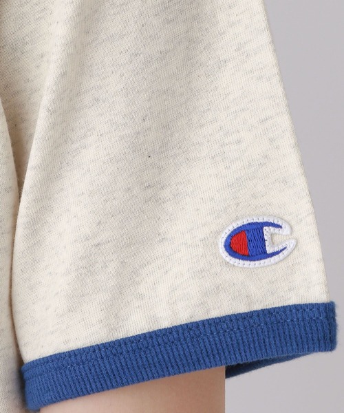 repipi armario(レピピ アルマリオ)の「【champion/チャンピオン×repipi】ロゴリンガーT(Tシャツ/カットソー・キッズ・グレー/ホワイト/ブルー・LARGE/SMALL/MEDIUM)」の17枚目の写真