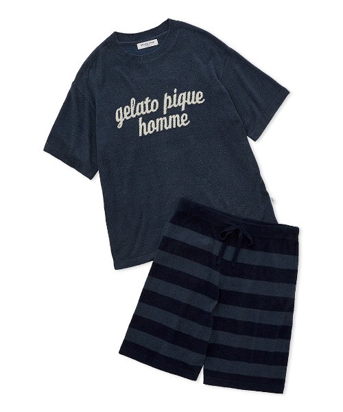 美品　gelato pique 調温スムーズィー　セットアップ　ルームウェア セール】スムーズィーネッププルオーバー＆ショートパンツセット