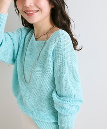 La boutique BonBon | 【名品ニット復刻】ストローヤーン片畦２WAYニット(ニット/セーター)