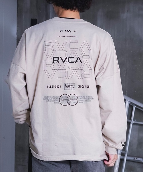 【RVCA】バックプリント 長袖 Ｔシャツ ★ 男女OK♪ RVCA tシャツ 「ムラサキスポーツ限定」RVCA/ルーカ ロンTee
