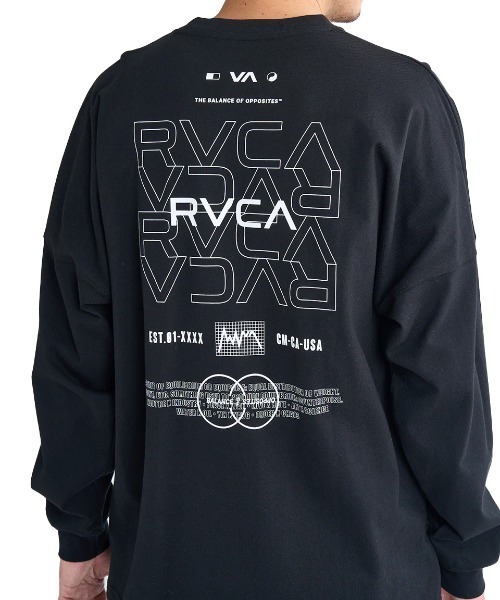RVCA（ルーカ）の「RVCA メンズ RADIATE LT ロンＴ/ルーカワイドシルエットバックプリント長袖ロンT（Tシャツ/カットソー・メンズ・ブラック/ホワイト/ライトグレー/ミント・SMALL/MEDIUM/LARGE/X-LARGE）」の11枚目の写真