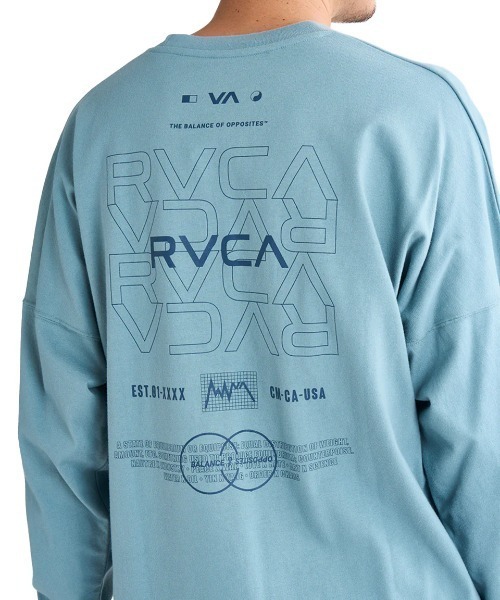 RVCA（ルーカ）の「RVCA メンズ RADIATE LT ロンＴ/ルーカワイドシルエットバックプリント長袖ロンT（Tシャツ/カットソー・メンズ・ブラック/ホワイト/ライトグレー/ミント・SMALL/MEDIUM/LARGE/X-LARGE）」の19枚目の写真