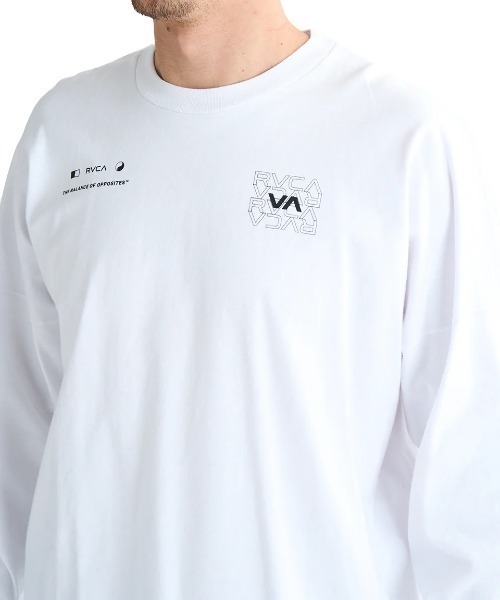 RVCA（ルーカ）の「RVCA メンズ RADIATE LT ロンＴ/ルーカワイドシルエットバックプリント長袖ロンT（Tシャツ/カットソー・メンズ・ブラック/ホワイト/ライトグレー/ミント・SMALL/MEDIUM/LARGE/X-LARGE）」の6枚目の写真