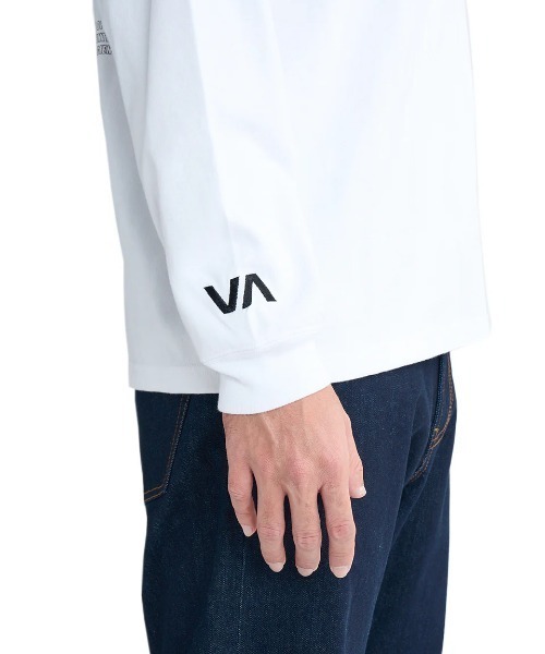 RVCA（ルーカ）の「RVCA メンズ RADIATE LT ロンＴ/ルーカワイドシルエットバックプリント長袖ロンT（Tシャツ/カットソー・メンズ・ブラック/ホワイト/ライトグレー/ミント・SMALL/MEDIUM/LARGE/X-LARGE）」の8枚目の写真