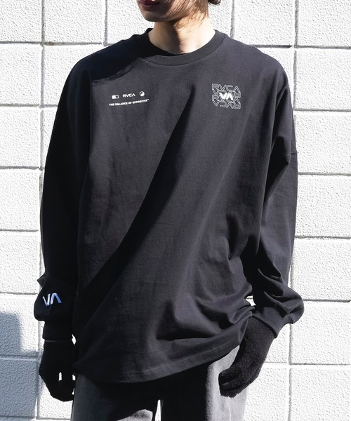 セール】RVCA メンズ RADIATE LT ロンT/ルーカワイドシルエット