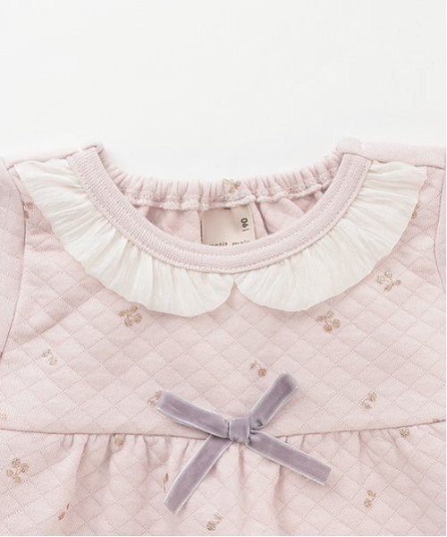 petit main(プティマイン)の「キラキラチェリーキルトパジャマ(ルームウェア/パジャマ・キッズ・ライトピンク/アイボリー・90cm/120cm/110cm/130cm/80cm/100cm)」の6枚目の写真
