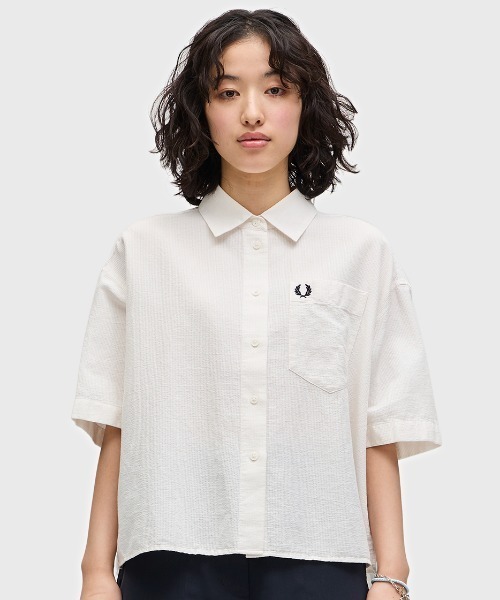 セール】Seersucker Shirt／シアサッカーシャツ（シャツ