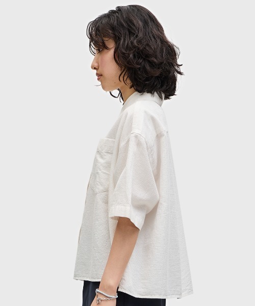 セール】Seersucker Shirt／シアサッカーシャツ（シャツ
