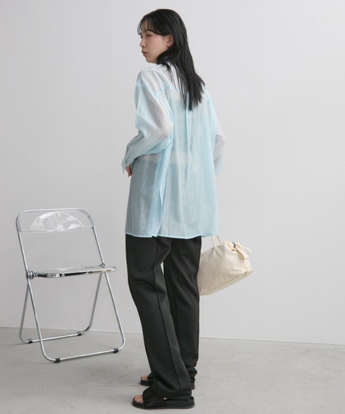 Aunt Marie's(アントマリーズ)の「ポンチイージースリムスラックスパンツ【サイズ展開あり】(その他パンツ・レディース・ネイビー/ブラック・MT/FREE)」の10枚目の写真