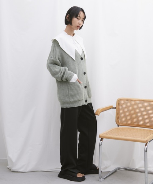 Aunt Marie's(アントマリーズ)の「ポンチイージースリムスラックスパンツ【サイズ展開あり】(その他パンツ・レディース・ネイビー/ブラック・MT/FREE)」の15枚目の写真