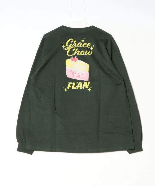 INNOCENT(イノセント)の「『GRACE CHOW FLAN』 L/S プリントTシャツ(Tシャツ/カットソー・レディース・オレンジ/グリーン・X-LARGE/LARGE)」の3枚目の写真