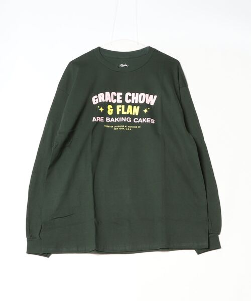 INNOCENT(イノセント)の「『GRACE CHOW FLAN』 L/S プリントTシャツ(Tシャツ/カットソー・レディース・オレンジ/グリーン・X-LARGE/LARGE)」の11枚目の写真