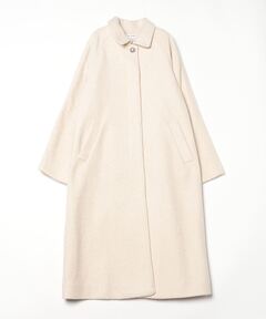 セール】ラムウールノーカラーロングコート◇（ノーカラーコート