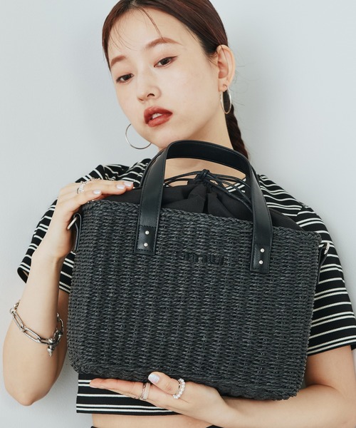 ムルーア MURUA トートバッグ レディース 軽量 TOTE BAG ブラック ベージュ ブルー 黒 MR-B1167 トートバッグ MURUA(ムルーア) トートバッグ A4対応 MR-B1326 タッセル